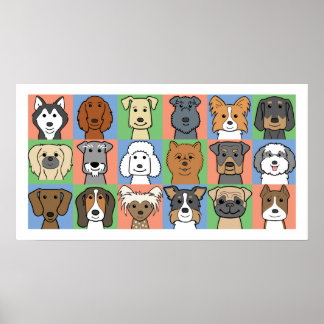 Poster Grelha de Cães