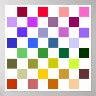 Poster Grelha de ETIQUETA 3D (imãs de geladeira 1-1/4")