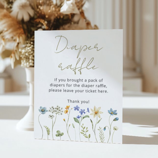 Poster Grelha de Fralda Neutra Floral (Criador carregado)