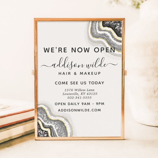 Poster Grelha De Glitato Preta E Branca De Gito Lúxo (Criador carregado)