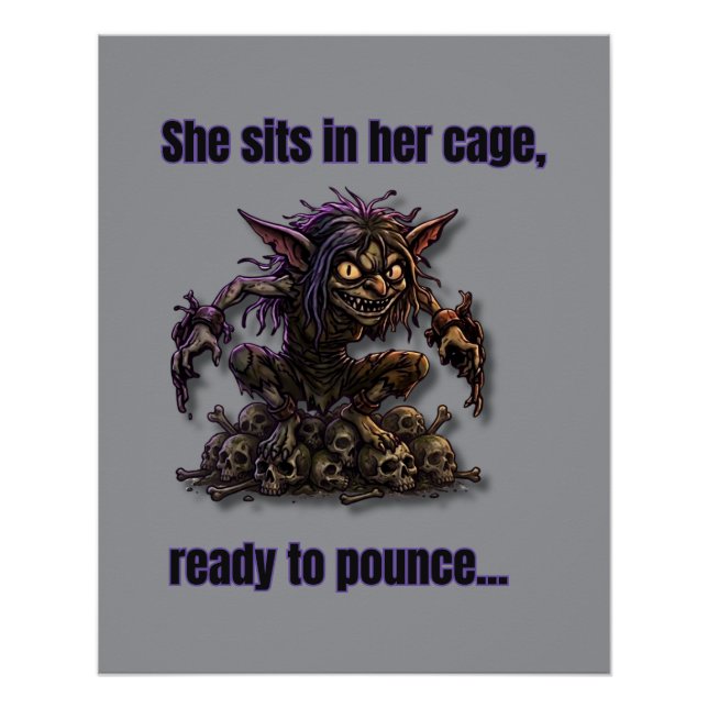 Pôster Gremlin Pronta para Saltar (Frente)