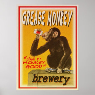 poster grese da cervejaria do macaco