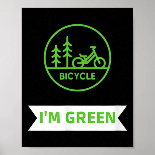 Poster Greta Bicycel Nature Protection Prot Ambiental (Frente)