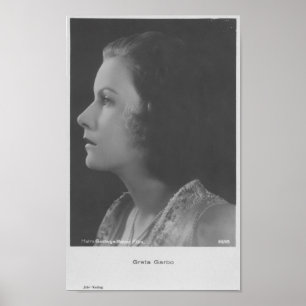 Poster Greta Garbo - Imagem Vintage