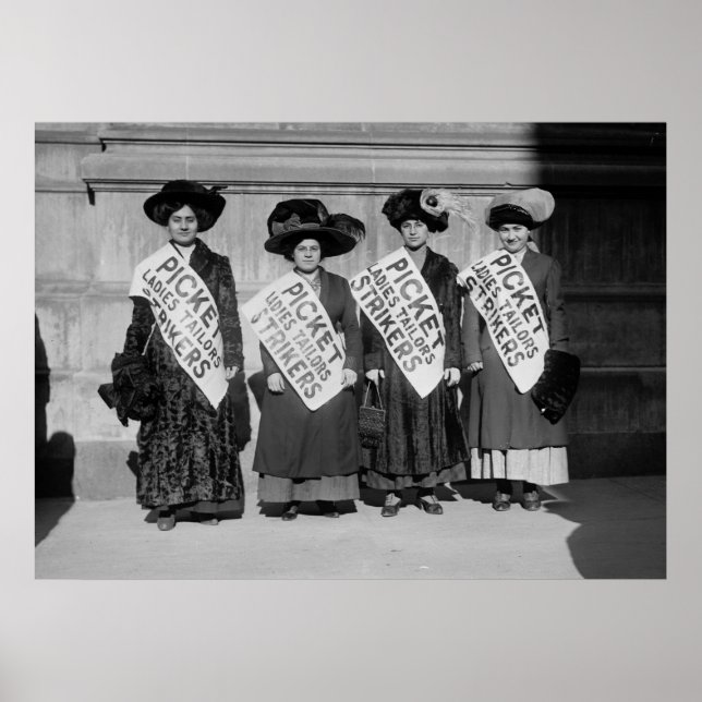 Pôster Greve das Damas à Medida, 1910 (Frente)