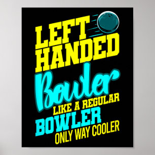 Poster Greve de Boliches de Humor com Bola de Bowler à Es
