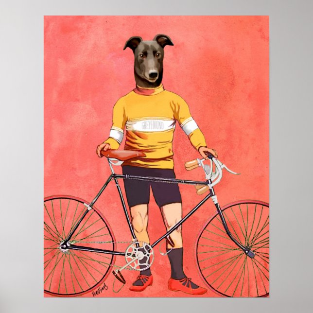 Poster Greyhound Cyclist (Frente)