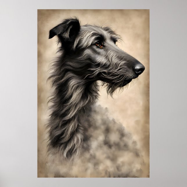 Poster Greyhound Dog Sketch (Frente)