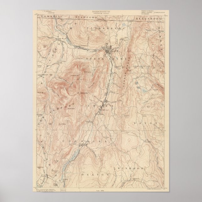 Poster Greylock, Massachusetts (Frente)