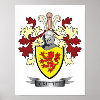 Pôster Griffith Family Crest Casaco de Armas