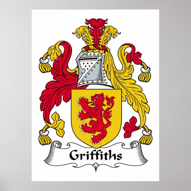 Pôster Griffiths Family Crest (Frente)