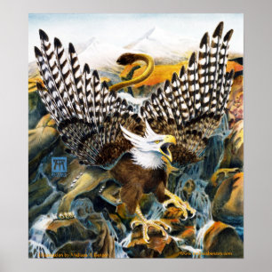 Poster Grifo em Waterall