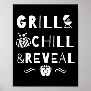 Poster Grill Chill E Revelar Novo Gênero Pai Revelação