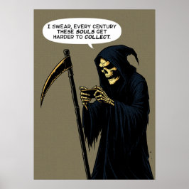 Poster Grim Reaper almas para coletar