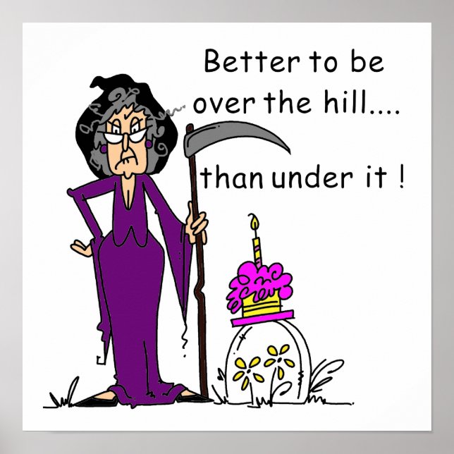 Pôster Grim Reaper Birthday Humor (Frente)
