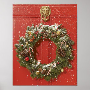 Poster Grinalda do Natal que pendura em uma porta