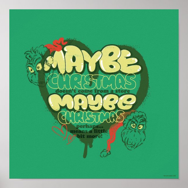 Poster Grinch | Citação de Natal (Frente)