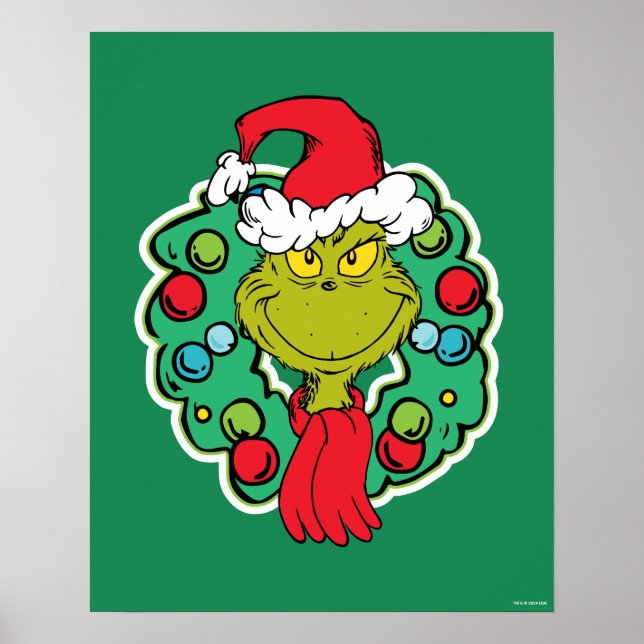 Poster Grinch | Coroa de Natal (Frente)