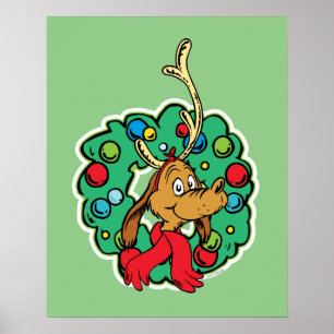 Poster Grinch Coroa de Natal Max
