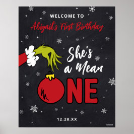 Poster Grinch Ela é uma Malvada 1º Aniversário