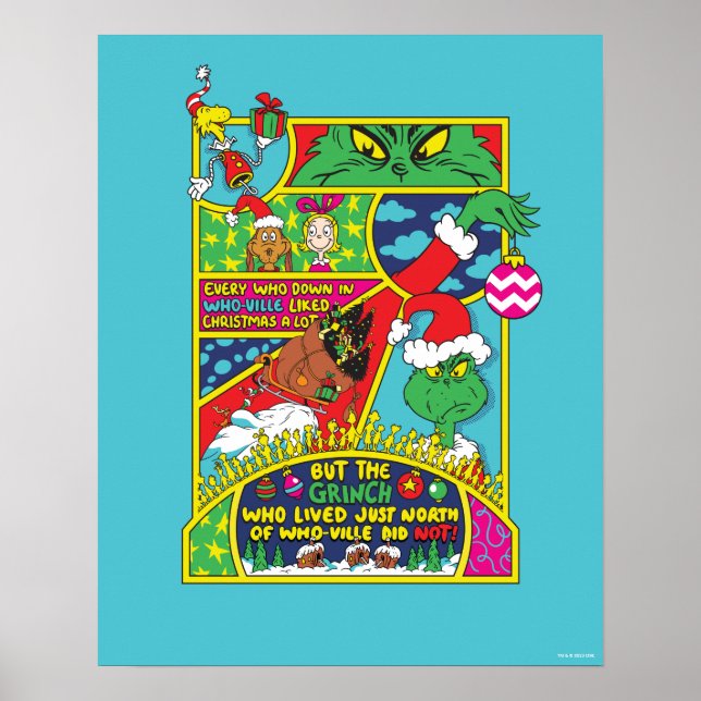 Poster Grinch | Gráfico Cômico (Frente)