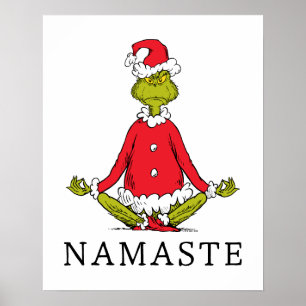 Poster Grinch Namaste Papai Noel