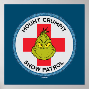 Poster Grinch Patrulha de Neve do Mt. Crumpit