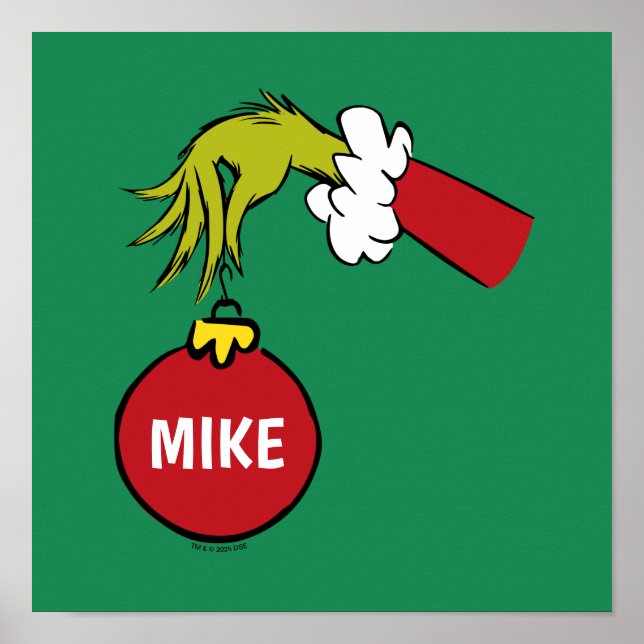 Poster Grinch | Personalized Ornament (Frente)