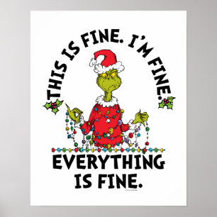 Poster Grinch Tudo está bem