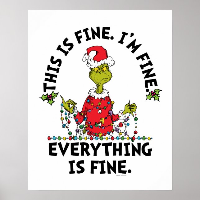 Poster Grinch | Tudo está bem (Frente)
