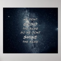 Grind & Shine Stars Inspiração Motivacional