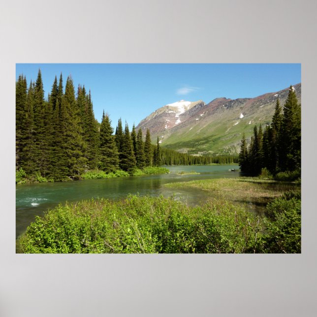 Poster Grinnell Creek no Glacier National Park (Frente)