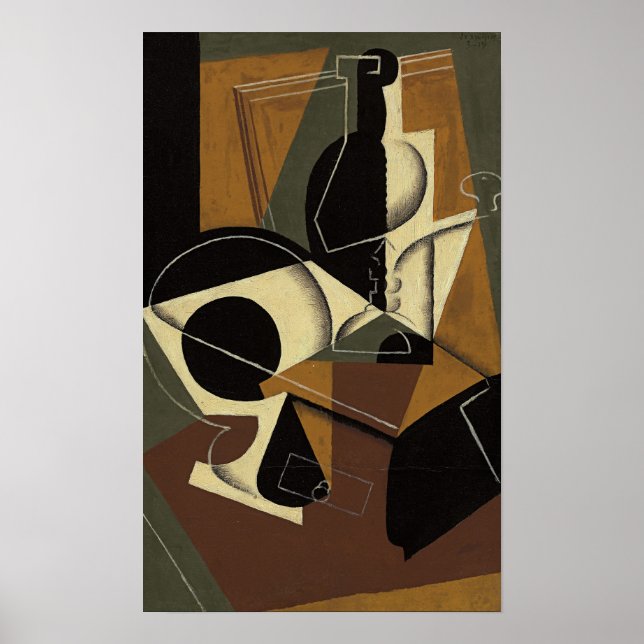 Poster Gris - Café E Garrafa (Frente)