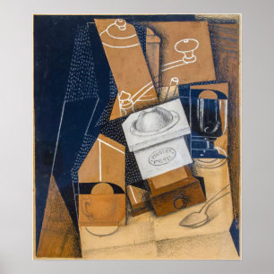 Poster Gris - Café E Vidro Na Mesa