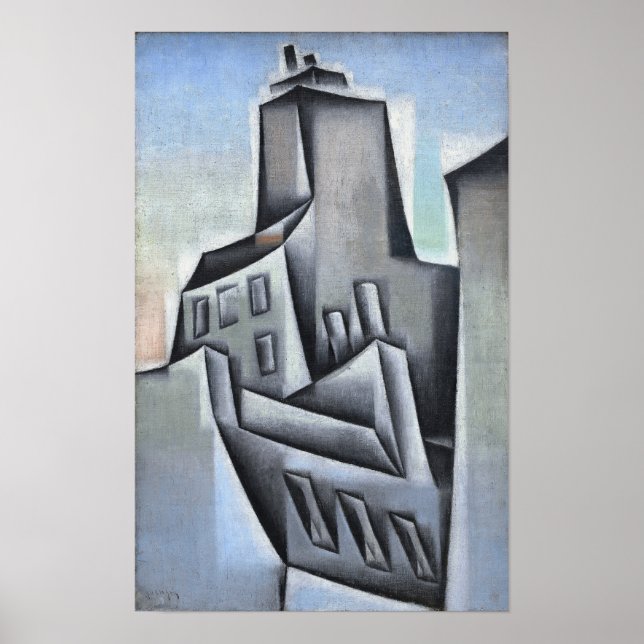 Poster Gris - Casas Em Paris 1911 (Frente)