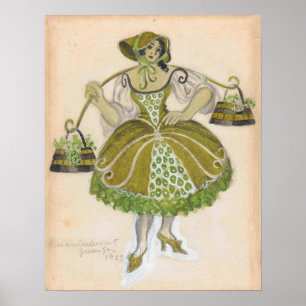 Poster Gris - Design De Figuras Para A Pastora 1924