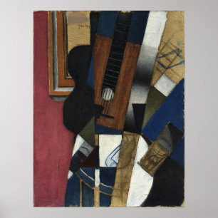 Poster Gris - Guitarra e Tubo