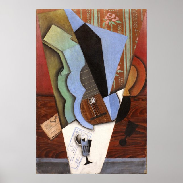 Poster Gris - Guitarra e Vidro (Frente)