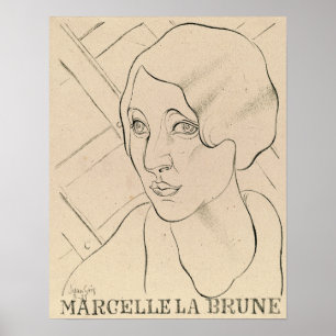 Poster Gris - Marcelle La Brune 1921