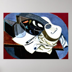 Pôster Gris - Mesa do pintor; Pintura de Juan Gris