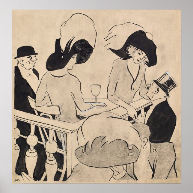 Poster Gris - Na Sala De Música (Restaurante Au) (Frente)