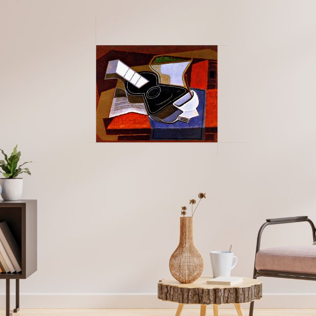 Poster Gris - O Violão Negro (Sala de Estar 3)