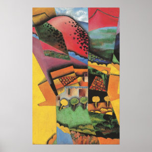 Poster Gris - Paisagem No Ceret 1913