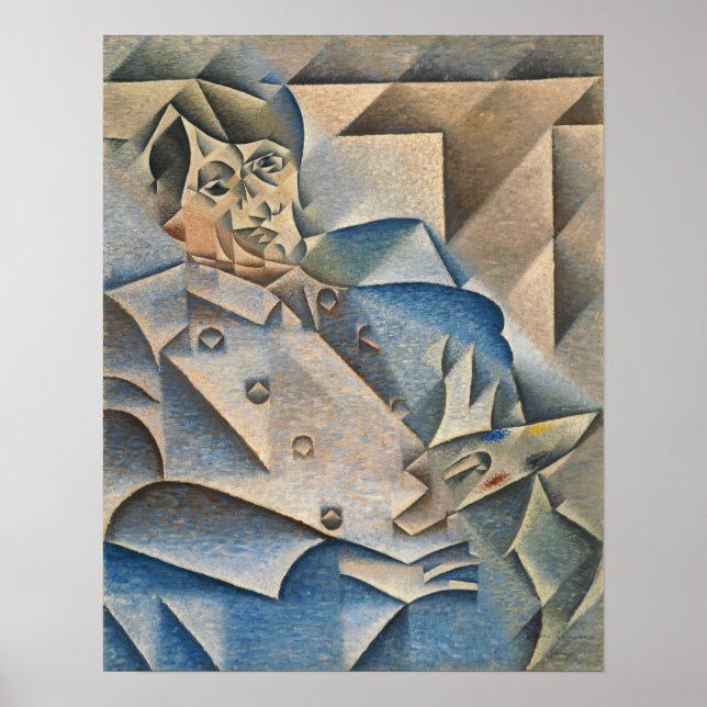 Poster Gris - Retrato De Pablo 1912 (Frente)