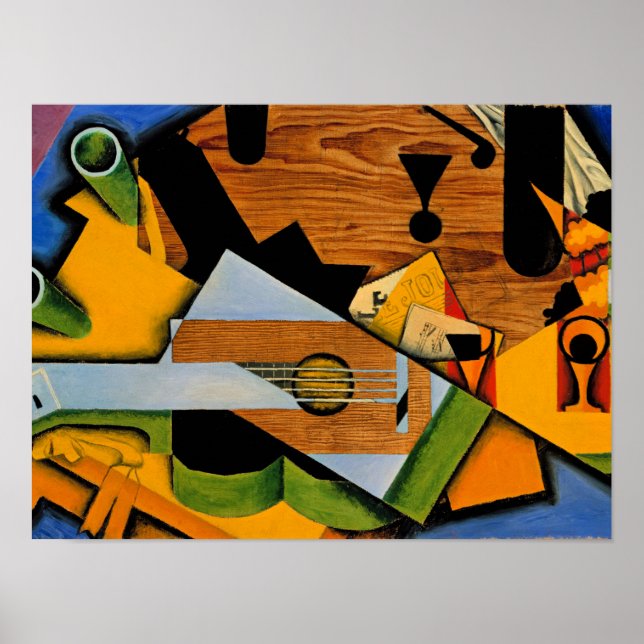 Poster Gris - Still Life with a Guitar (Frente)