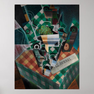 Poster Gris - Vida Estática Com Tablecloth Verificada 191
