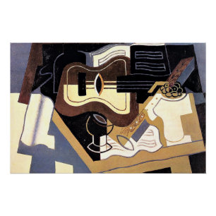 Pôster Gris - Violão e Clarinet, belas artes,