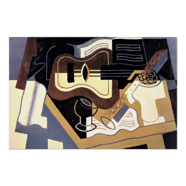 Pôster Gris - Violão e Clarinet, belas artes, (Frente)