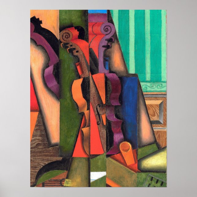 Poster Gris - Violino E Violão (Frente)