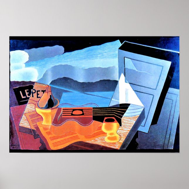 Poster Gris - Vista através da Baía (Frente)